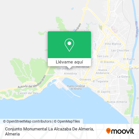 Mapa Conjunto Monumental La Alcazaba De Almería