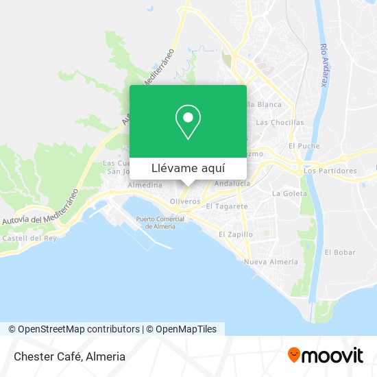 Mapa Chester Café