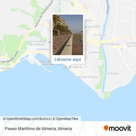 Mapa Paseo Marítimo de Almería