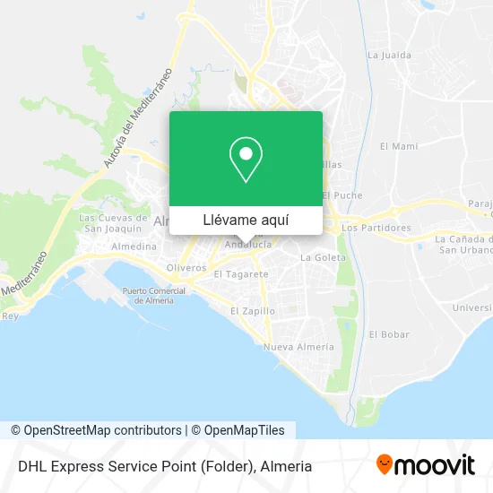 Mapa DHL Express Service Point (Folder)