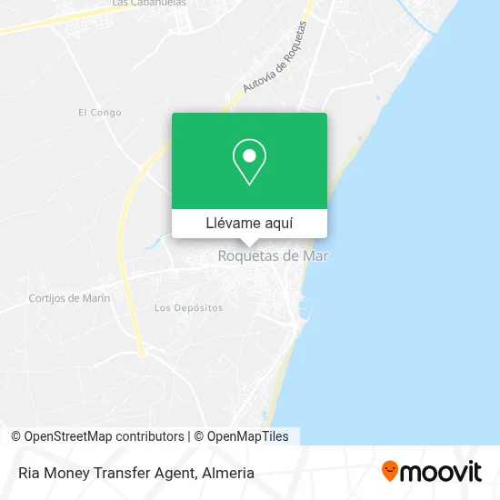 Mapa Ria Money Transfer Agent