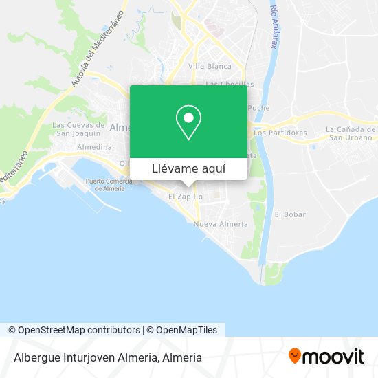 Mapa Albergue Inturjoven Almeria