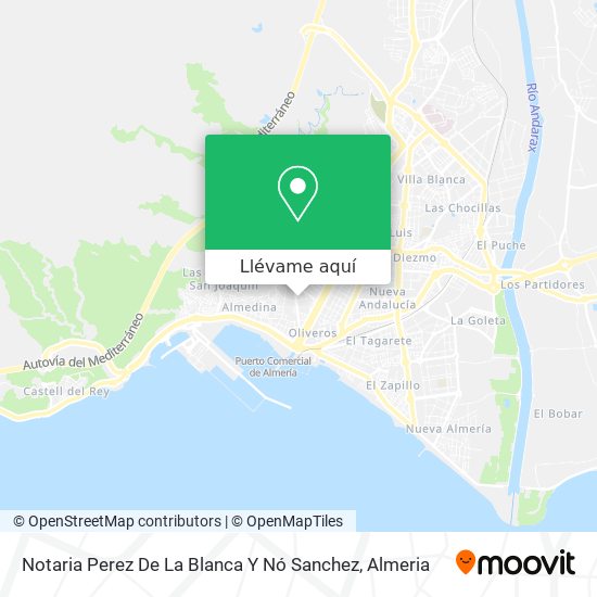 Mapa Notaria Perez De La Blanca Y Nó Sanchez