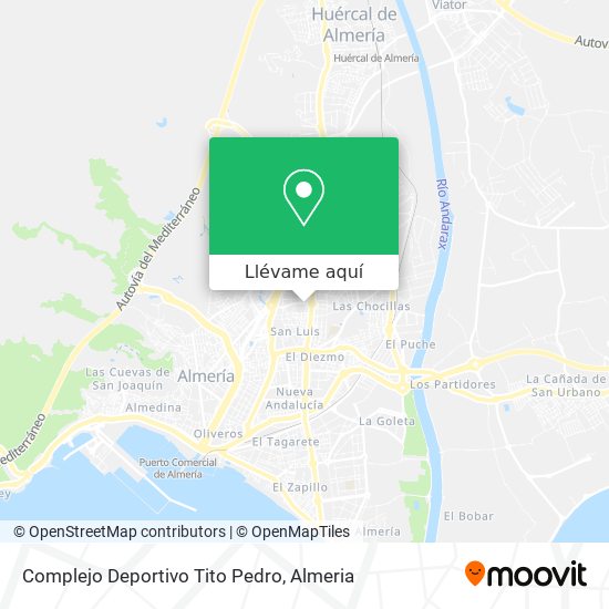 Mapa Complejo Deportivo Tito Pedro