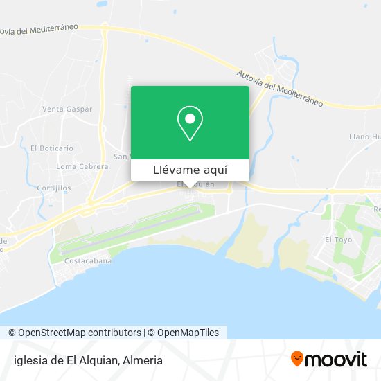 Mapa iglesia de El Alquian