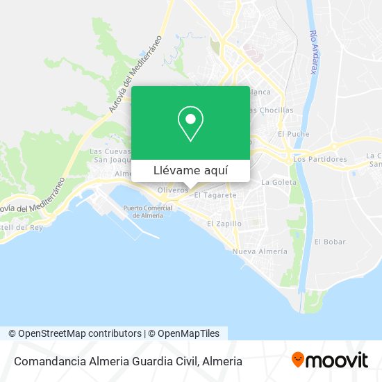 Mapa Comandancia Almeria Guardia Civil