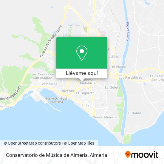 Mapa Conservatorio de Música de Almería