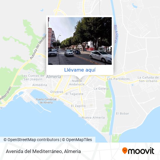 Mapa Avenida del Mediterráneo