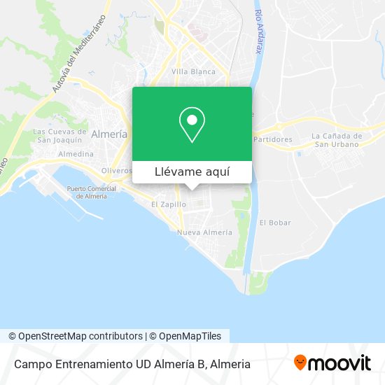 Mapa Campo Entrenamiento UD Almería B