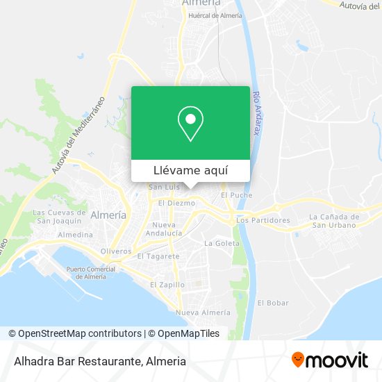 Mapa Alhadra Bar Restaurante