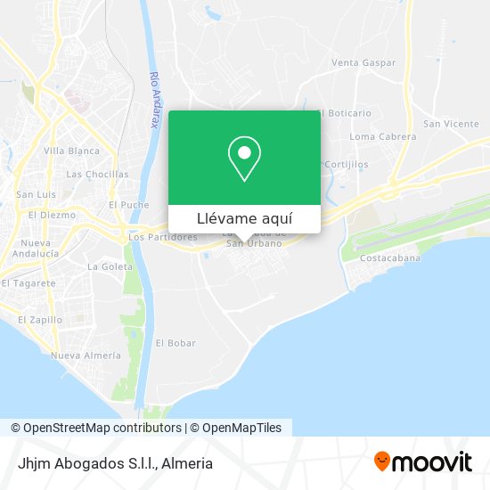 Mapa Jhjm Abogados S.l.l.