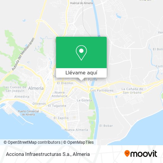 Mapa Acciona Infraestructuras S.a.