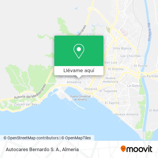 Mapa Autocares Bernardo S. A.