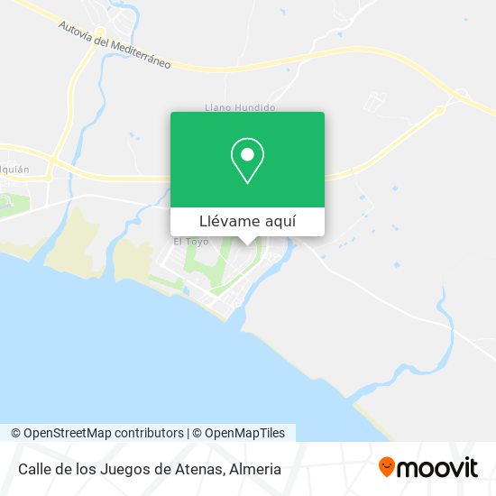 Mapa Calle de los Juegos de Atenas