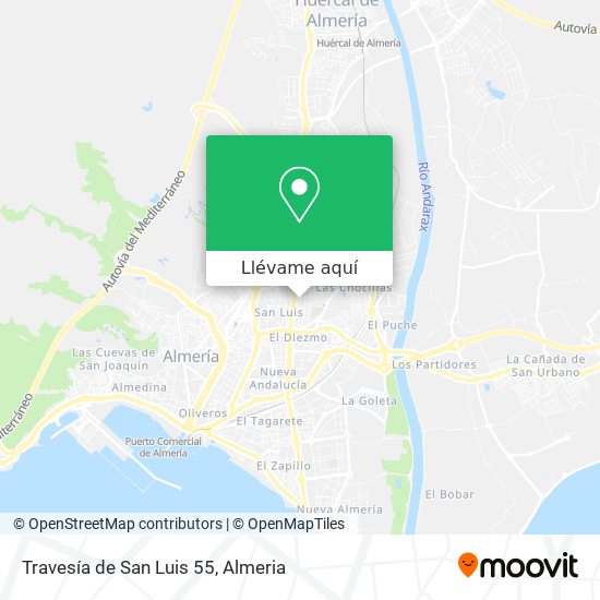 Mapa Travesía de San Luis 55