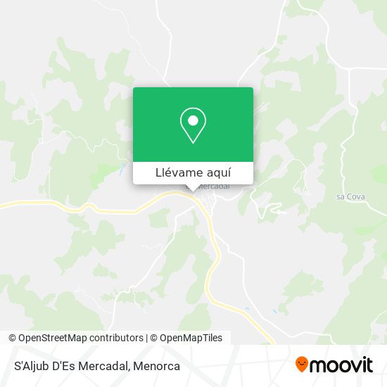 Mapa S'Aljub D'Es Mercadal