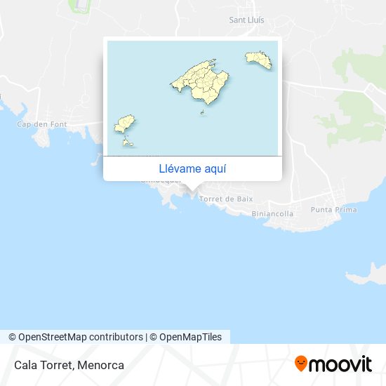 Mapa Cala Torret