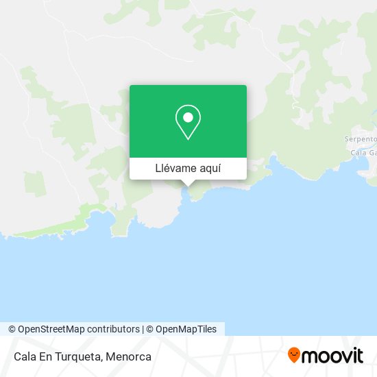 Mapa Cala En Turqueta