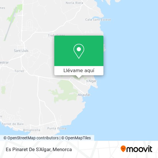 Mapa Es Pinaret De S'Algar