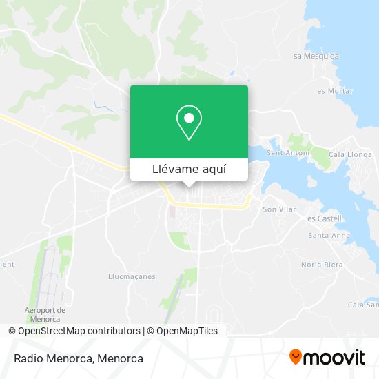 Mapa Radio Menorca