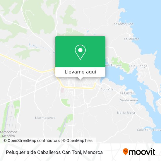 Mapa Peluqueria de Caballeros Can Toni