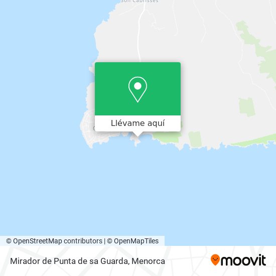 Mapa Mirador de Punta de sa Guarda