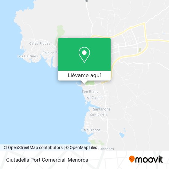 Mapa Ciutadella Port Comercial