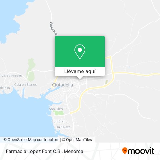 Mapa Farmacia Lopez Font C.B.