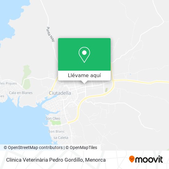 Mapa Clínica Veterinària Pedro Gordillo
