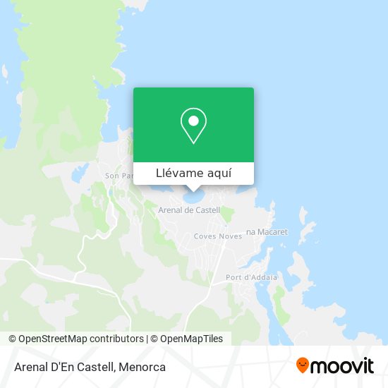 Mapa Arenal D'En Castell