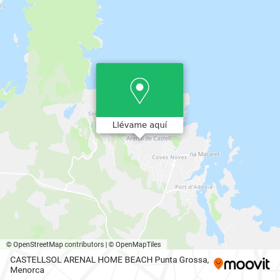 Mapa CASTELLSOL ARENAL HOME BEACH Punta Grossa