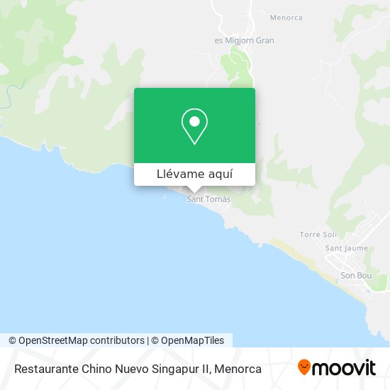 Mapa Restaurante Chino Nuevo Singapur II