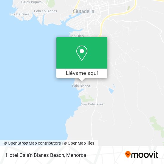Mapa Hotel Cala'n Blanes Beach