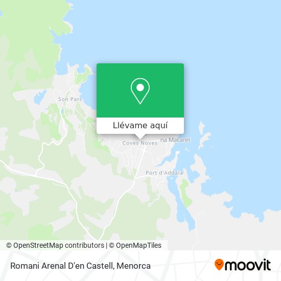 Mapa Romani Arenal D'en Castell