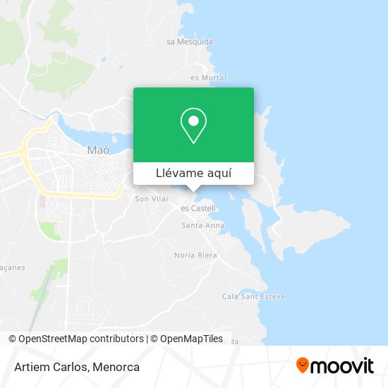 Mapa Artiem Carlos