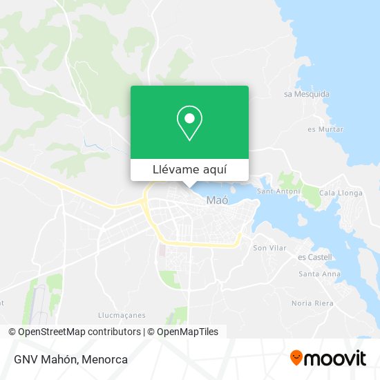 Mapa GNV Mahón