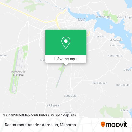 Mapa Restaurante Asador Aeroclub