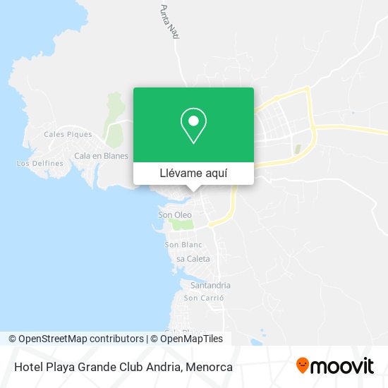 Mapa Hotel Playa Grande Club Andria