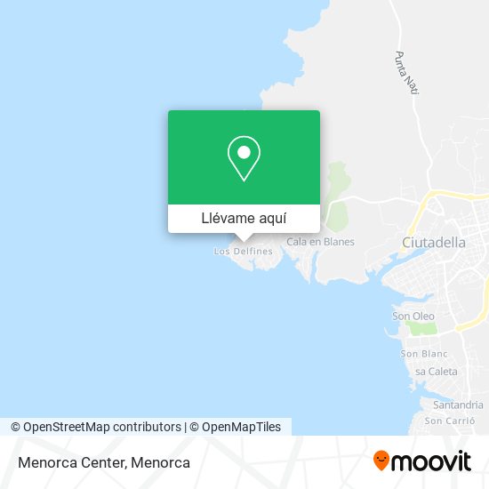 Mapa Menorca Center