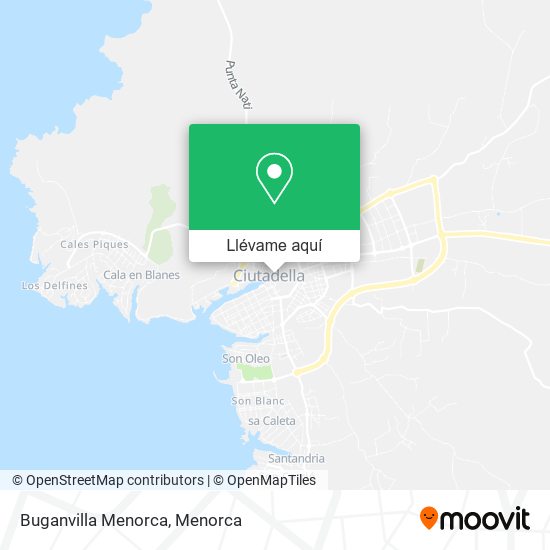 Mapa Buganvilla Menorca