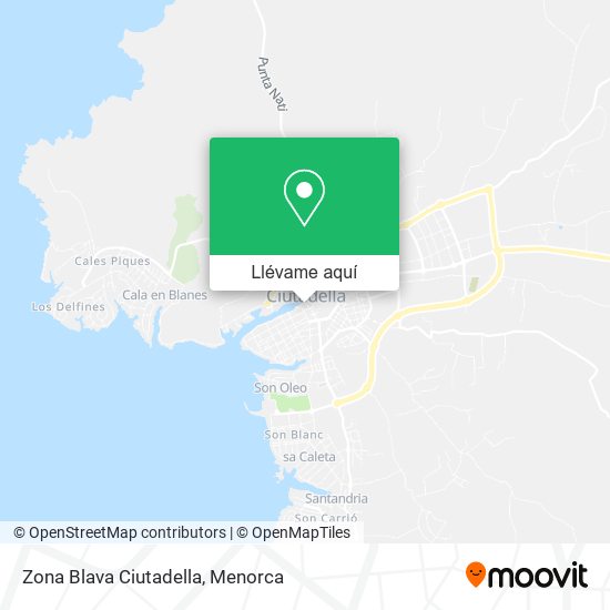 Mapa Zona Blava Ciutadella