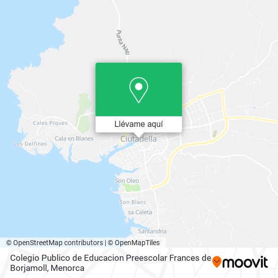 Mapa Colegio Publico de Educacion Preescolar Frances de Borjamoll