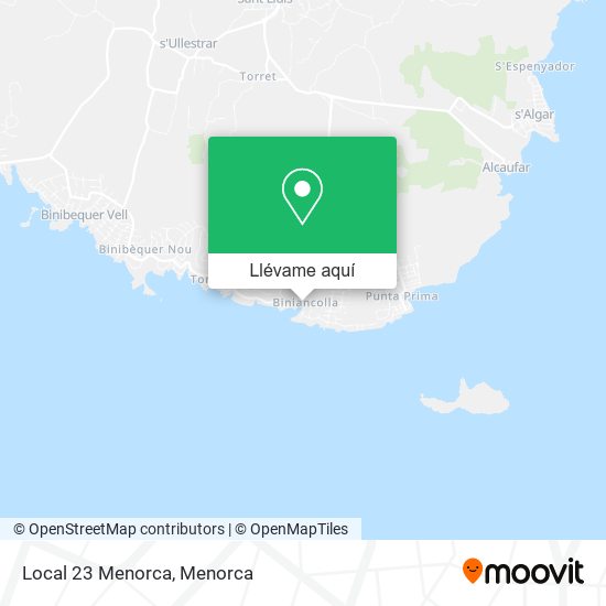 Mapa Local 23 Menorca