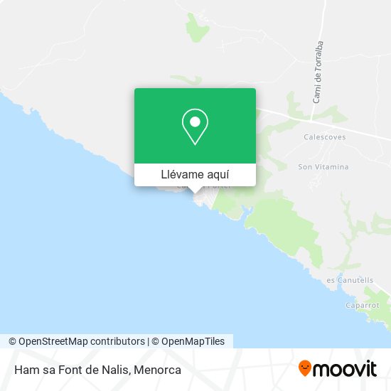 Mapa Ham sa Font de Nalis