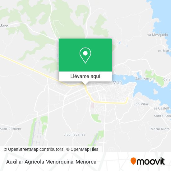 Mapa Auxiliar Agrícola Menorquina