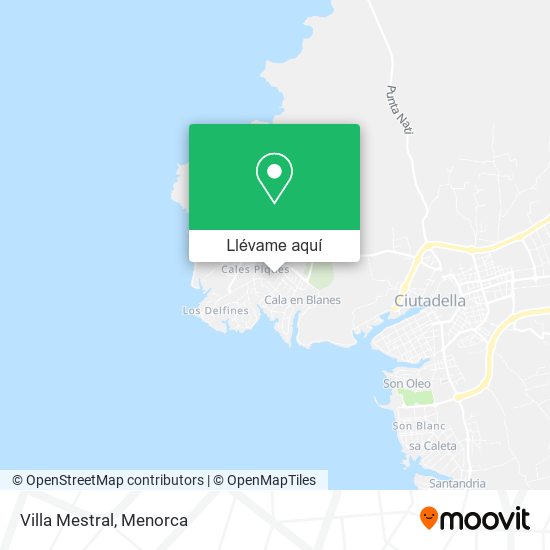 Mapa Villa Mestral