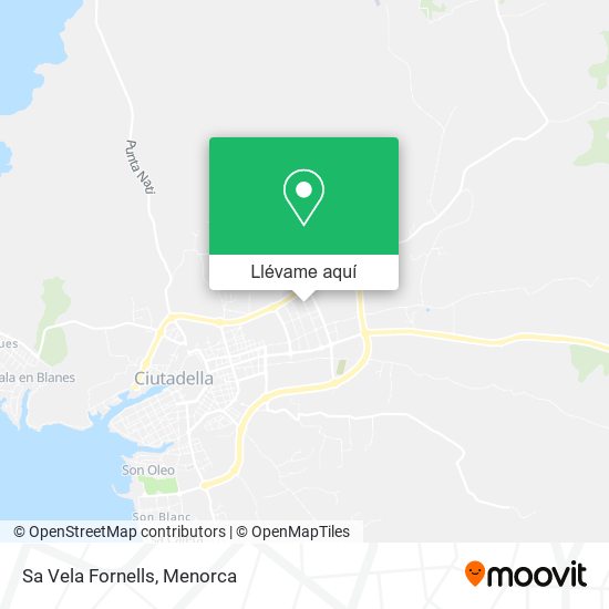 Mapa Sa Vela Fornells
