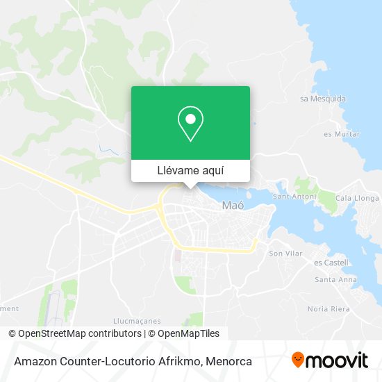 Mapa Amazon Counter-Locutorio Afrikmo