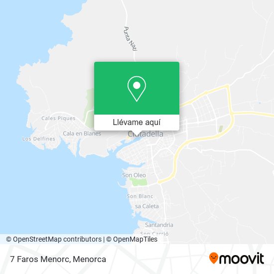 Mapa 7 Faros Menorc