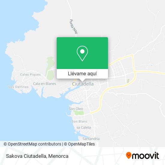 Mapa Sakova Ciutadella